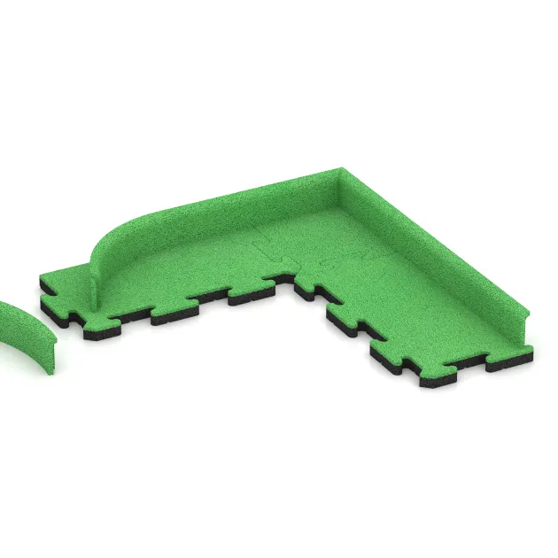 Typische Verlegung oder Einbausituation für den Artikel 4289 von WARCO - Skirting Board, Farbton May Green in der Abmessung 750 x 80 x 20 mm.