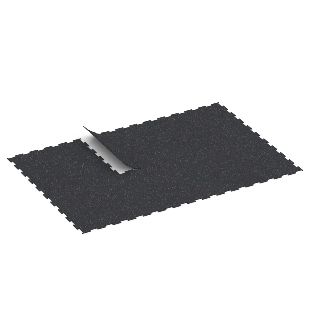 Typische Verlegung oder Einbausituation für den Artikel 6450 von WARCO - Fitness Floor Compact, Farbton Light Red Speckled in der Abmessung 100 × 100 × 0,8 cm.