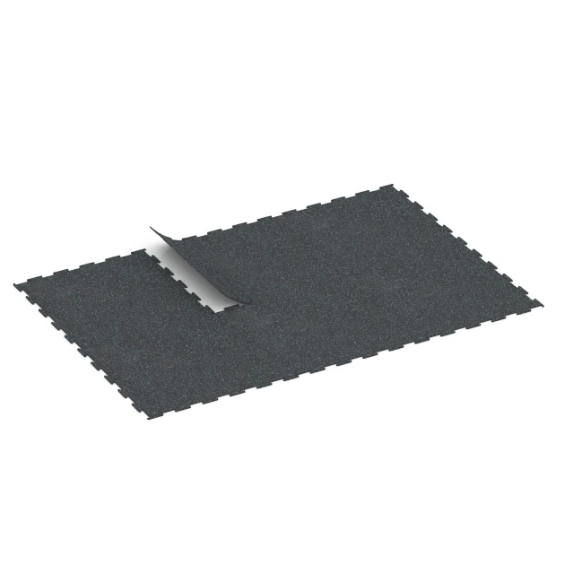 Typische Verlegung oder Einbausituation für den Artikel 6451 von WARCO - Fitness Floor Compact, Farbton Light Blue Speckled in der Abmessung 100 × 100 × 0,8 cm.