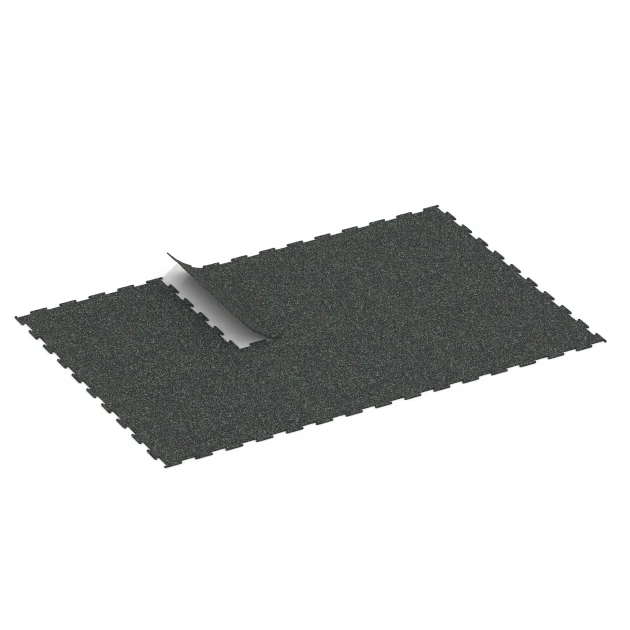 Typische Verlegung oder Einbausituation für den Artikel 6453 von WARCO - Fitness Floor Compact, Farbton Light Green Speckled in der Abmessung 100 × 100 × 0,8 cm.