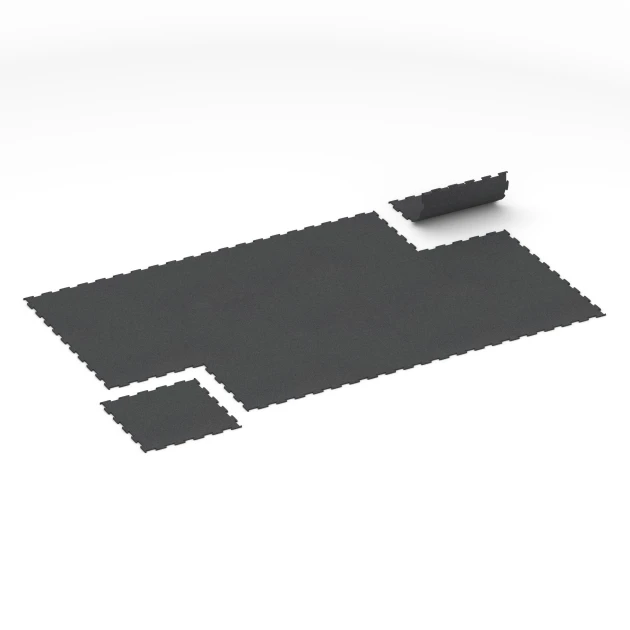 Typische Verlegung oder Einbausituation für den Artikel 6455 von WARCO - Fitness Floor Compact, Farbton Anthracite in der Abmessung 50 × 50 × 0,8 cm.