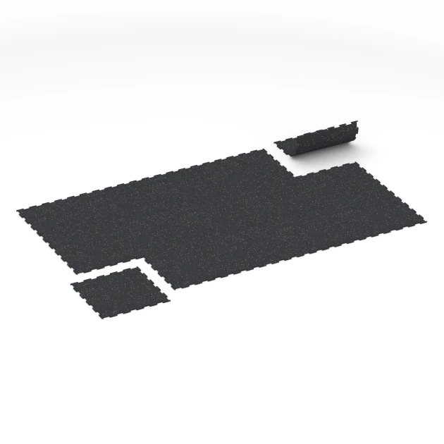Typische Verlegung oder Einbausituation für den Artikel 6456 von WARCO - Fitness Floor Compact, Farbton Light Red Speckled in der Abmessung 50 × 50 × 0,8 cm.