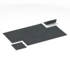Typische Verlegung oder Einbausituation für den Artikel 6457 von WARCO - Fitness Floor Compact, Farbton Light Blue Speckled in der Abmessung 50 × 50 × 0,8 cm.
