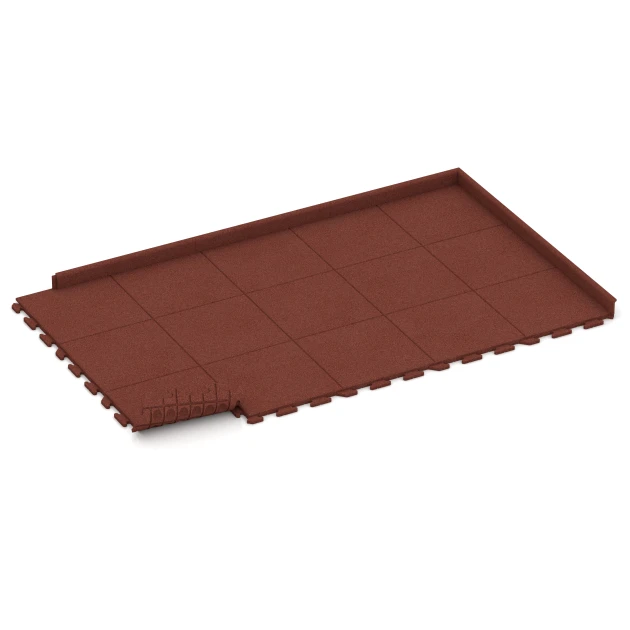 Typische Verlegung oder Einbausituation für den Artikel 1247 von WARCO - Outdoor Tile Classic, Farbton Brick red in der Abmessung 50 x 50 x 3 cm | 0,25 m².