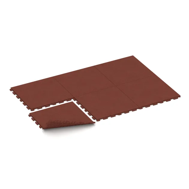 Typische Verlegung oder Einbausituation für den Artikel 5751 von WARCO - Event Floor, Farbton Brick red in der Abmessung 1000 x 1000 x 30 mm.