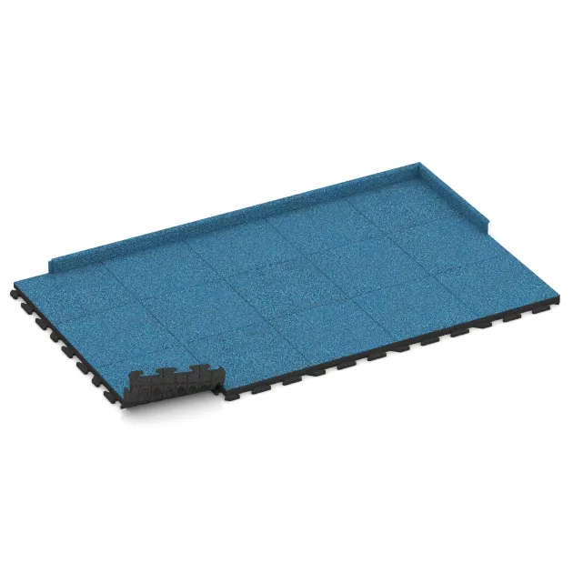 Typische Verlegung oder Einbausituation für den Artikel 1429 von WARCO - Terrace tile Classic, Farbton Atlantic in der Abmessung 500 x 500 x 50 mm.