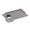 Typische Verlegung oder Einbausituation für den Artikel 4452 von WARCO - Rubber click tile, Farbton Grey Melange in der Abmessung 306 x 306 x 20 mm.