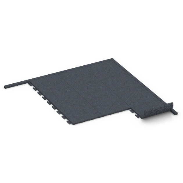 Typische Verlegung oder Einbausituation für den Artikel 6213 von WARCO - Rubber Kerb, Farbton Slate grey in der Abmessung 100 × 5 × 25 cm.