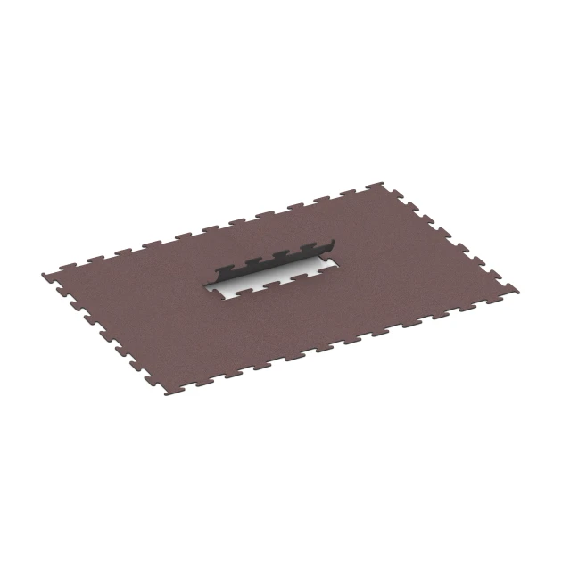 Typische Verlegung oder Einbausituation für den Artikel 6145 von WARCO - Fitness Performance Elite Training Floor, Farbton Mineral Red in der Abmessung 100 x 100 x 1 cm | 1,00 m².
