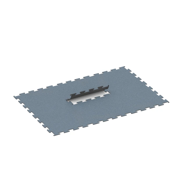 Typische Verlegung oder Einbausituation für den Artikel 6158 von WARCO - Fitness Performance Elite Training Floor, Farbton Aged silver in der Abmessung 100 x 100 x 1 cm | 1,00 m².