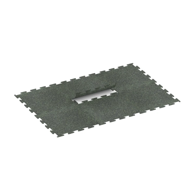 Typische Verlegung oder Einbausituation für den Artikel 3755 von WARCO - Fitness Performance Elite Training Floor, Farbton Light Green Speckled in der Abmessung 100 x 100 x 1 cm.