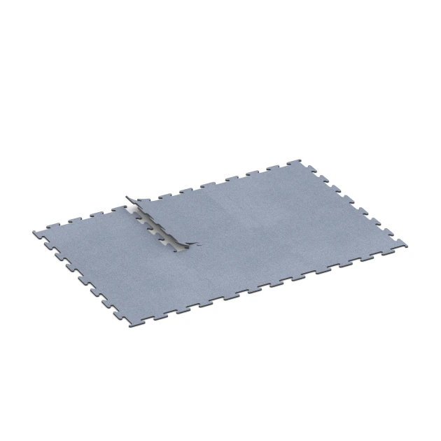 Typische Verlegung oder Einbausituation für den Artikel 6148 von WARCO - Fitness Performance Elite Training Floor, Farbton Mist Grey in der Abmessung 100 x 100 x 1,5 cm | 1,00 m².
