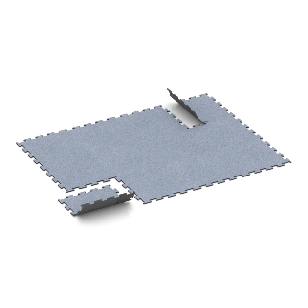 Typische Verlegung oder Einbausituation für den Artikel 6152 von WARCO - Fitness Performance Elite Training Floor, Farbton Mist Grey in der Abmessung 50 x 50 x 1 cm | 0,25 m².