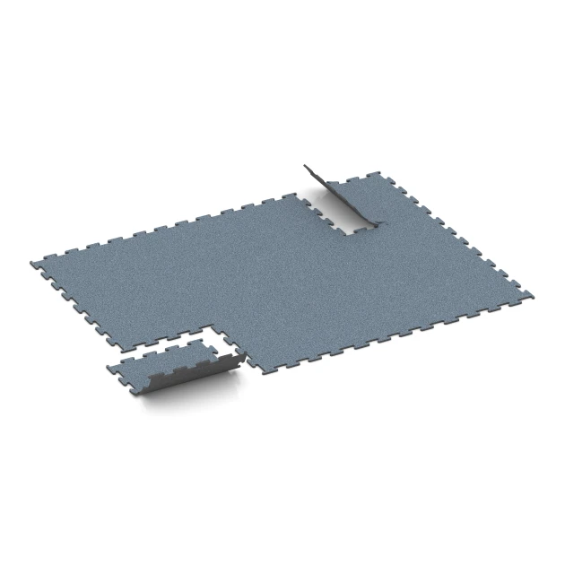 Typische Verlegung oder Einbausituation für den Artikel 6164 von WARCO - Fitness Performance Elite Training Floor, Farbton Aged silver in der Abmessung 50 x 50 x 1 cm | 0,25 m².