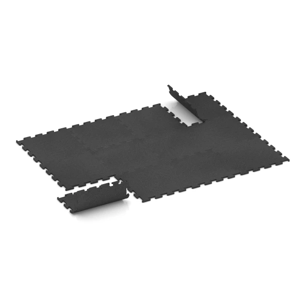 Typische Verlegung oder Einbausituation für den Artikel 3750 von WARCO - Fitness Performance Elite Training Floor, Farbton Anthracite in der Abmessung 50 x 50 x 1,5 cm | 0,25 m².