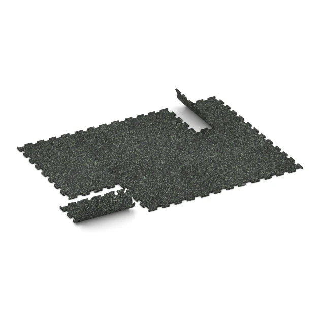 Typische Verlegung oder Einbausituation für den Artikel 3771 von WARCO - Fitness Performance Elite Training Floor, Farbton Light Green Speckled in der Abmessung 50 x 50 x 1,5 cm | 0,25 m².
