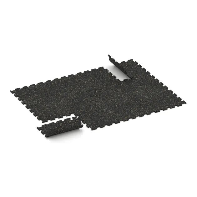 Typische Verlegung oder Einbausituation für den Artikel 3768 von WARCO - Fitness Performance Elite Training Floor, Farbton Light Yellow Speckled in der Abmessung .