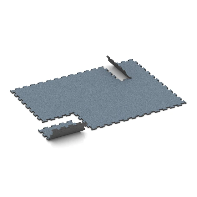 Typische Verlegung oder Einbausituation für den Artikel 6168 von WARCO - Fitness Performance Elite Training Floor, Farbton Aged silver in der Abmessung 50 x 50 x 2 cm | 0,25 m².