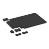 Typische Verlegung oder Einbausituation für den Artikel 3845 von WARCO - Rubber H-block paving, Farbton Anthracite in der Abmessung 200 x 165 x 43 mm.