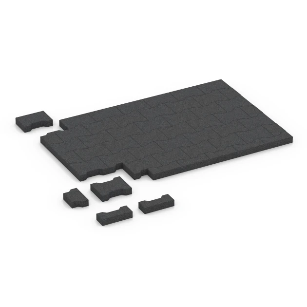 Typische Verlegung oder Einbausituation für den Artikel 3844 von WARCO - Block Paving, Farbton Anthracite in der Abmessung 20 × 16,5 × 4,3 cm | 25 m².
