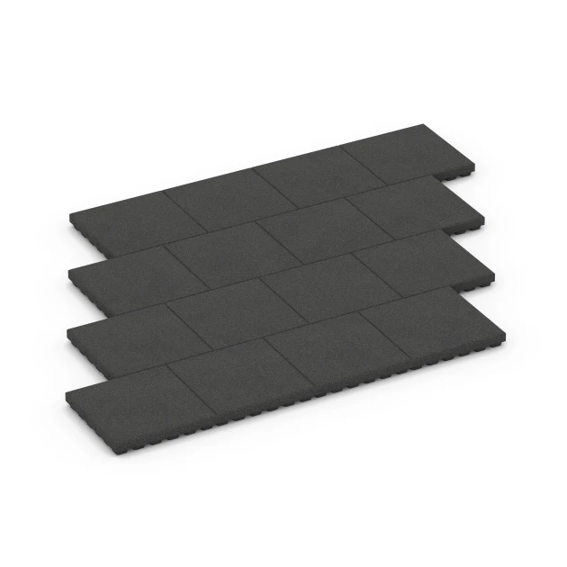 Typische Verlegung oder Einbausituation für den Artikel 6295 von WARCO - Playground Safety Tiles, Farbton Anthracite in der Abmessung 50 x 50 x 7 cm.