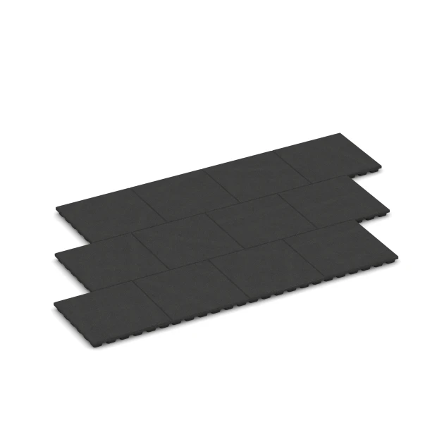 Typische Verlegung oder Einbausituation für den Artikel 6291 von WARCO - Playground Safety Tiles, Farbton Anthracite in der Abmessung 50 x 50 x 4,8 cm.