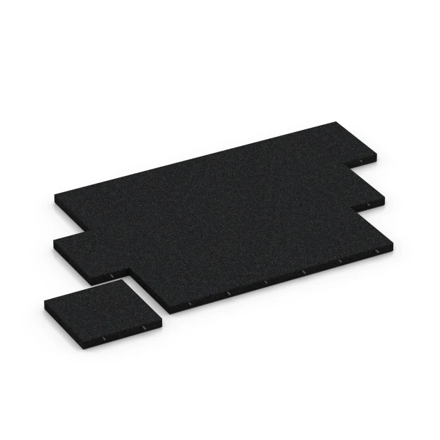 Typische Verlegung oder Einbausituation für den Artikel 6265 von WARCO - Playground safety tile – 180 cm, Farbton Anthracite in der Abmessung 50 x 50 x 6 cm.