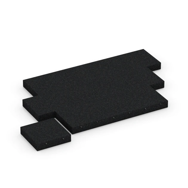 Typische Verlegung oder Einbausituation für den Artikel 6277 von WARCO - Playground Safety Tile – 300 cm, Farbton Anthracite in der Abmessung 50 x 50 x 11 cm.