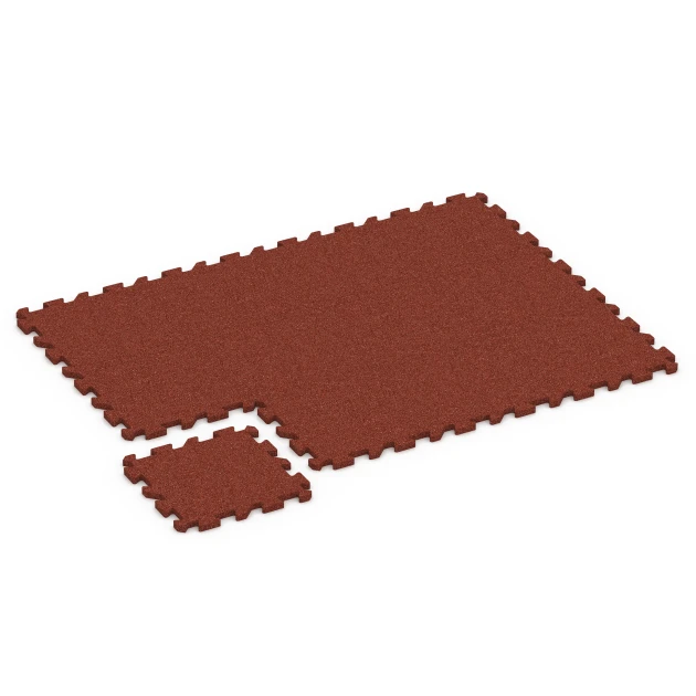 Typische Verlegung oder Einbausituation für den Artikel 6394 von WARCO - Playground Safety Tile – 100 cm, Farbton Brick red in der Abmessung 50 x 50 x 3 cm | 0,25 m².