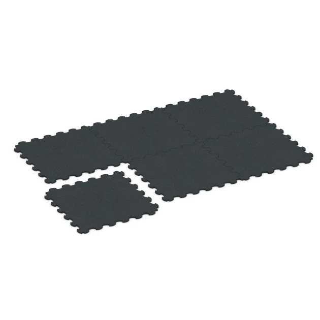 Typische Verlegung oder Einbausituation für den Artikel 6377 von WARCO - Fitness Floor Protection Mat, Farbton Anthracite in der Abmessung 102,5 x 102,5 x 2 cm | 1,05 m².