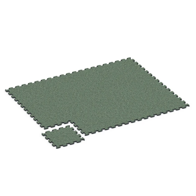 Typische Verlegung oder Einbausituation für den Artikel 6780 von WARCO - Gym Floor Tiles, Farbton English Lawn in der Abmessung 44,6 x 44,6 x 1,8 cm.