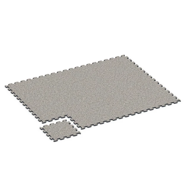 Typische Verlegung oder Einbausituation für den Artikel 6824 von WARCO - Fitness Active Floor System, Farbton Grey Granite in der Abmessung 44,6 x 44,6 x 1,8 cm.