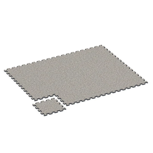 Typische Verlegung oder Einbausituation für den Artikel 6860 von WARCO - Fitness Max Floor System, Farbton Grey Granite in der Abmessung 44,6 x 44,6 x 1,8 cm.