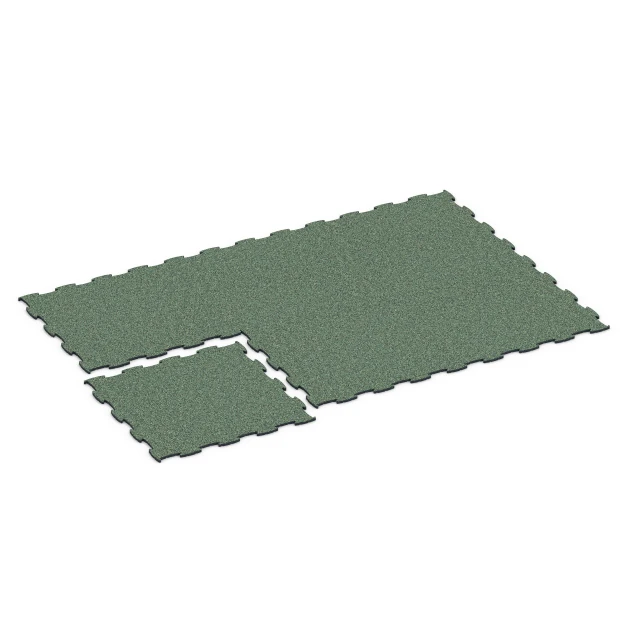Typische Verlegung oder Einbausituation für den Artikel 6807 von WARCO - Dog Agility Flooring, Farbton English Lawn in der Abmessung 97,1 x 97,1 × 1,8 cm.