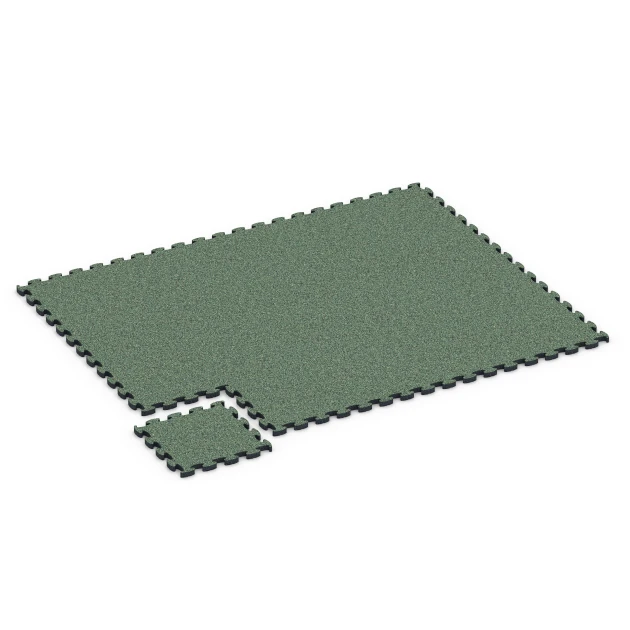 Typische Verlegung oder Einbausituation für den Artikel 6933 von WARCO - Safety Puzzle Tile, Farbton English Lawn in der Abmessung 44,6 x 44,6 × 2,8 cm.