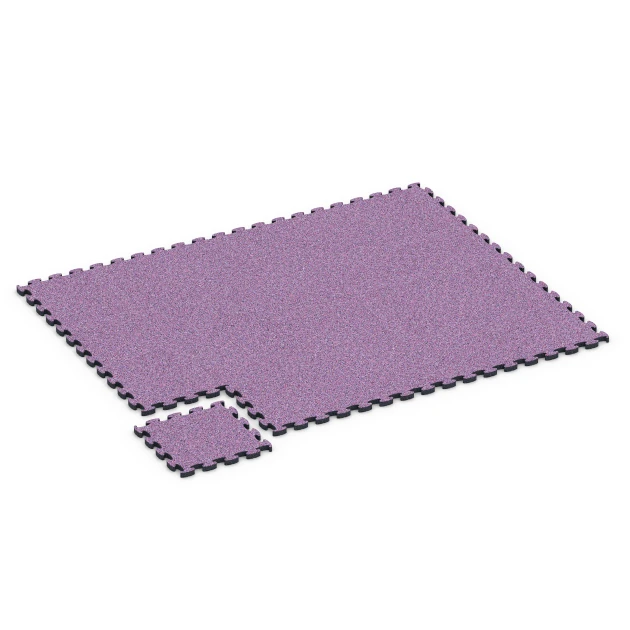 Typische Verlegung oder Einbausituation für den Artikel 6936 von WARCO - Safety Puzzle Tile, Farbton Lavender in der Abmessung 44,6 x 44,6 × 2,8 cm.