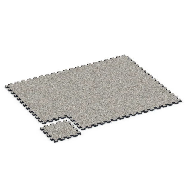 Typische Verlegung oder Einbausituation für den Artikel 6950 von WARCO - Sports Court Tile, Farbton Grey Granite in der Abmessung 44,6 x 44,6 × 2,8 cm.