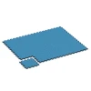 Typische Verlegung oder Einbausituation für den Artikel 6947 von WARCO - Patio rubber tile, Farbton Atlantic in der Abmessung 44,6 x 44,6 × 2,8 cm.