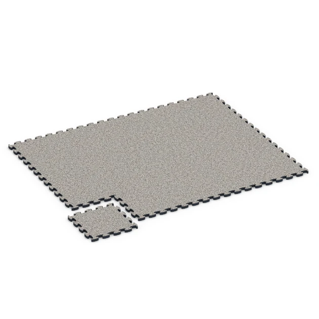 Typische Verlegung oder Einbausituation für den Artikel 6878 von WARCO - Fitness Max Floor System, Farbton Grey Granite in der Abmessung 44,6 x 44,6 × 2,8 cm.