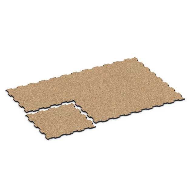 Typische Verlegung oder Einbausituation für den Artikel 6889 von WARCO - Fitness Max Floor System, Farbton Terracotta in der Abmessung 97,1 x 97,1 x 2,8 cm.