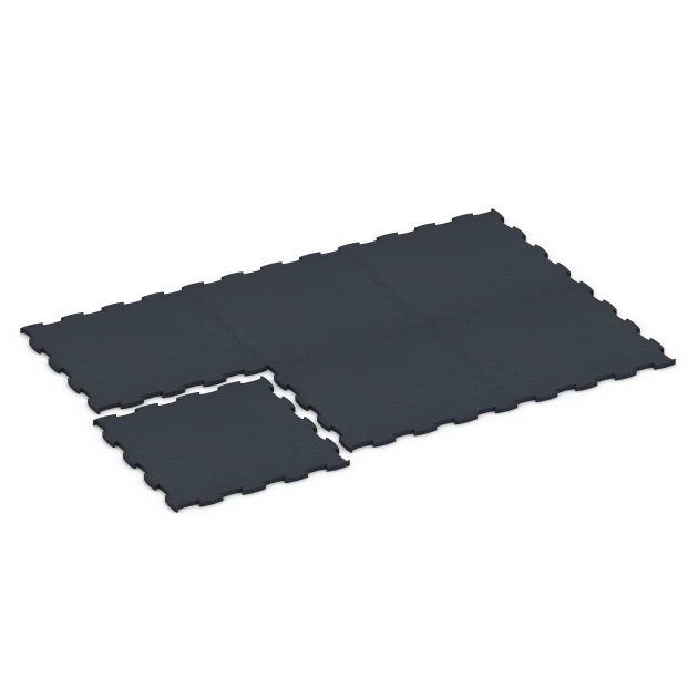 Typische Verlegung oder Einbausituation für den Artikel 6969 von WARCO - Fitness Premium Performance Flooring, Farbton Anthracite in der Abmessung 99 x 99 x 2,8 cm.