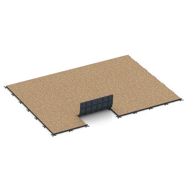Typische Verlegung oder Einbausituation für den Artikel 7135 von WARCO - Outdoor Gym Flooring, Farbton Terracotta in der Abmessung 60 x 60 x 3 cm | 0,36 m².