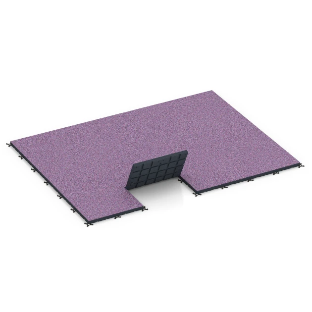 Typische Verlegung oder Einbausituation für den Artikel 7146 von WARCO - Outdoor Gym Flooring, Farbton Lavender in der Abmessung 60 x 60 x 4 cm | 0,36 m².