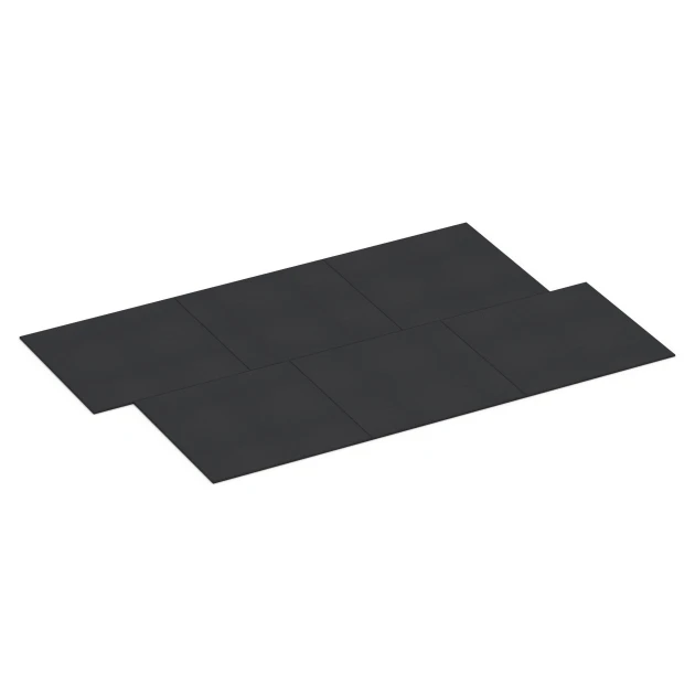 Typische Verlegung oder Einbausituation für den Artikel 7073 von WARCO - Fitness Performance Basic Rubber Gym Flooring, Farbton Anthracite in der Abmessung 100 x 100 x 1,5 cm | 1,00 m².