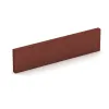 Foto der hinteren Seite vom unsymmetrischen WARCO-Formteil 2591: Rubber kerbstone (Deep kerbstone), Design Brick red, Maße 1000 x 250 x 50 mm.