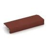 Foto der hinteren Seite vom unsymmetrischen WARCO-Formteil 2606: Rubber Edge Liner, Design Brick red, Maße 100 x 40 cm | 4,5/14,5 cm.