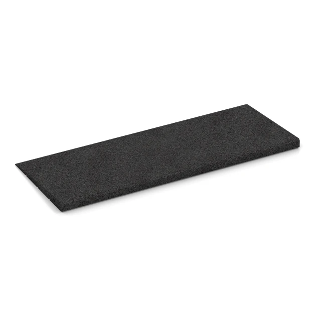 Foto der hinteren Seite vom unsymmetrischen WARCO-Formteil 2348: Transition ramp 75 cm, Design Anthracite, Maße 75 x 30 cm | 8 < 30 mm.
