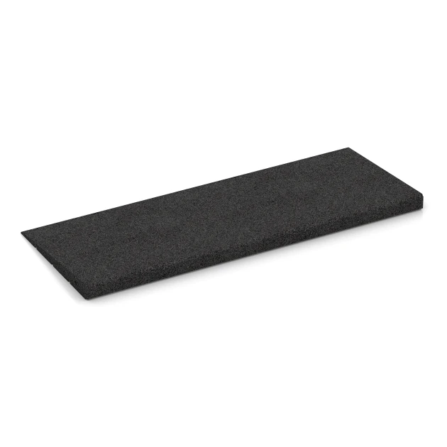 Foto der hinteren Seite vom unsymmetrischen WARCO-Formteil 2388: Transition ramp 75 cm, Design Anthracite, Maße 75 x 30 cm | 8 < 35 mm.