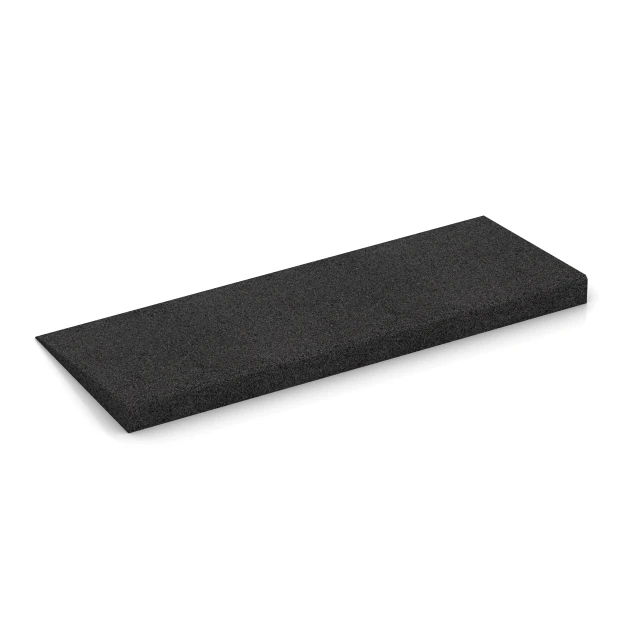 Foto der hinteren Seite vom unsymmetrischen WARCO-Formteil 2468: Transition ramp 75 cm, Design Anthracite, Maße 75 x 30 cm | 8 < 45 mm.