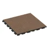 Foto der hinteren Seite vom unsymmetrischen WARCO-Formteil 1575: Playground flooring, Design Bark & Bast, Maße 1000 x 1000 x 30 mm.